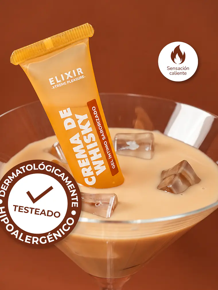 Lubricante Saborizado Crema de Whisky Elixir - 15 ML 2