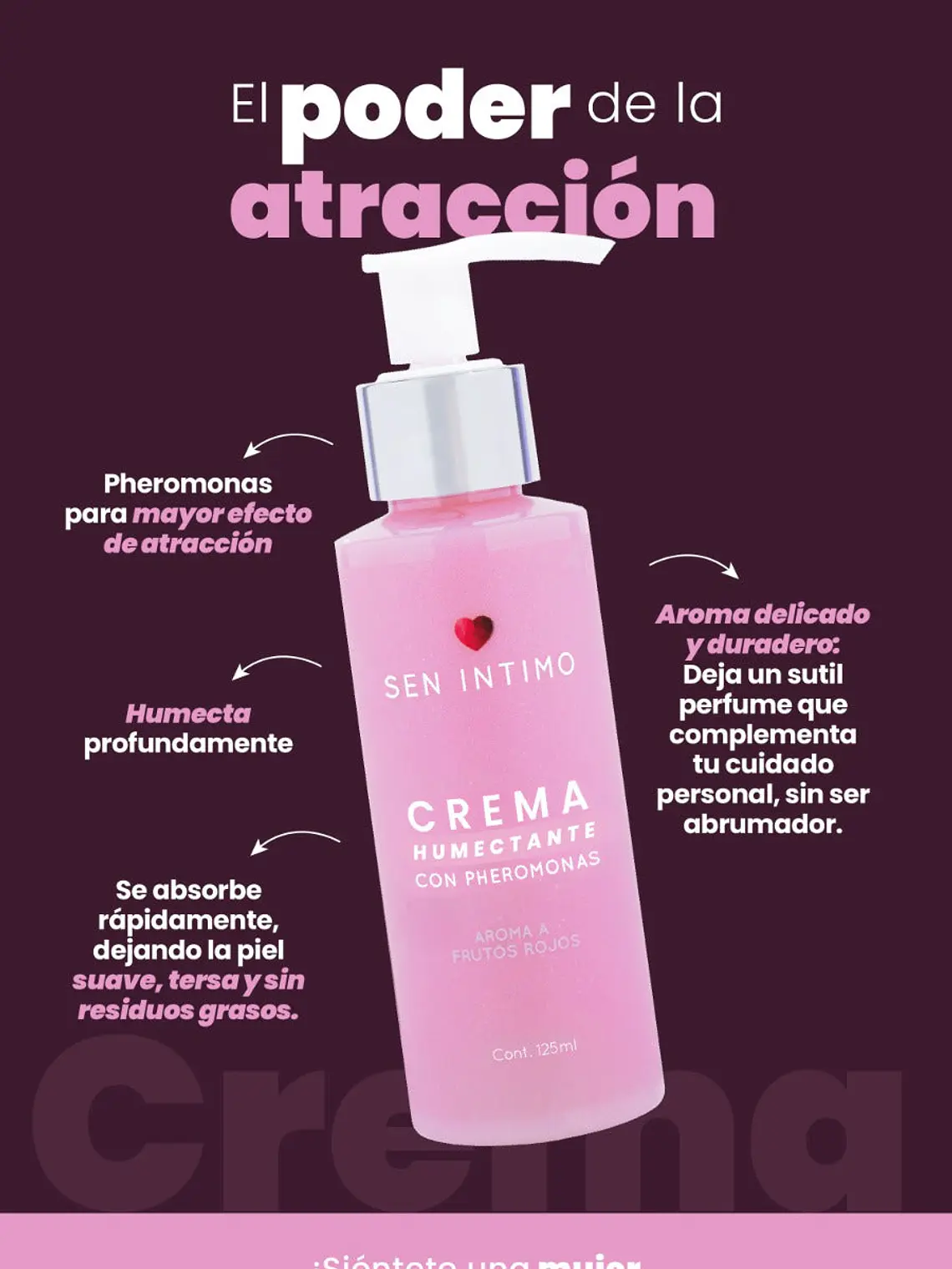 Crema Humectante Con Pheromonas x125m 2