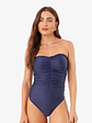 SWIMSUIT RUCHED NAVY - Miniatura 1