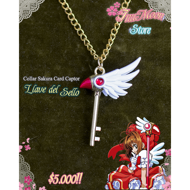 Collar Sakura Card Captor - Llave del sello