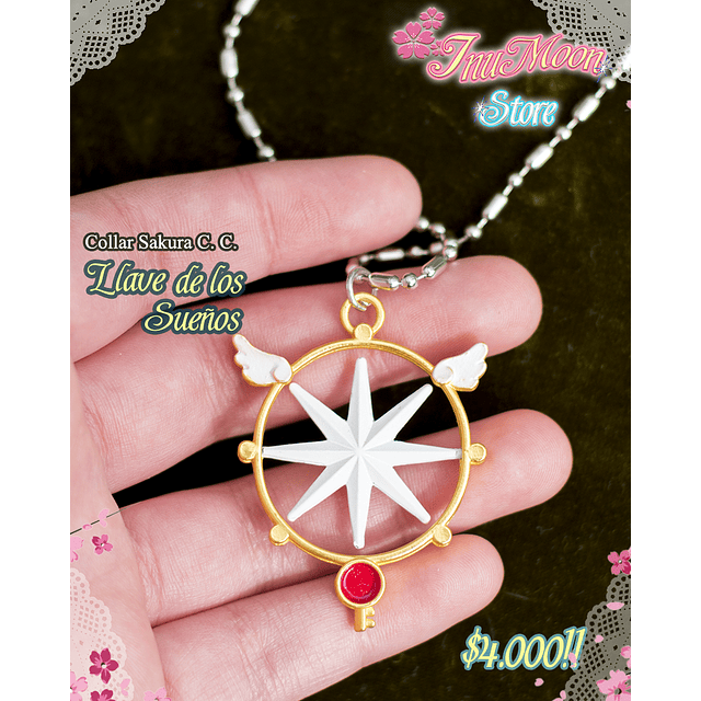 Collar Sakura Card Captor - Sakura Clear Card - Llave de los sueños