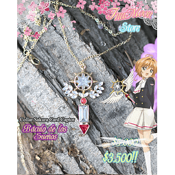 Collar Sakura Card Captor (Clear Card) Báculo de lo sueños