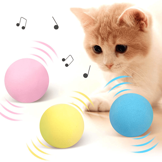 Pelotas sonoras para gatos de juguete