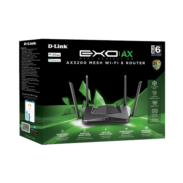 D-LINK Smart Router Mesh AX3200 Wi-Fi 6 DLINK 2