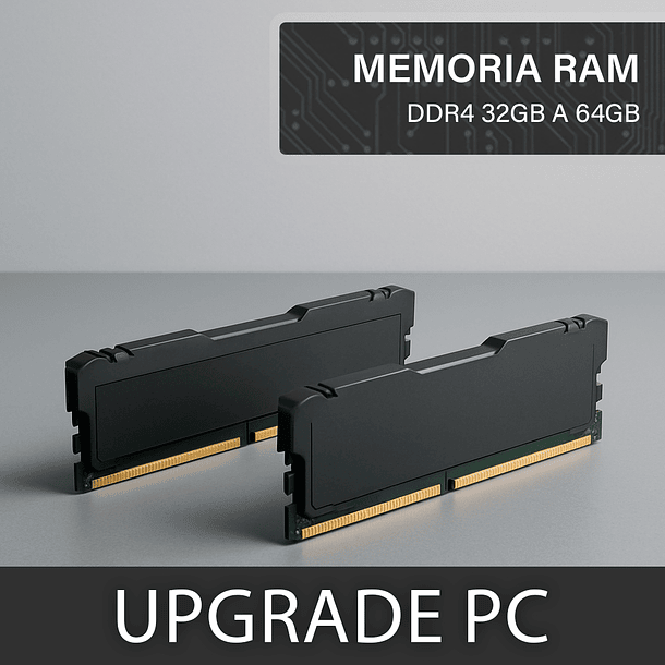Upgrade Memoria RAM DDR4 32GB a 64GB (SOLO DESKTOP)