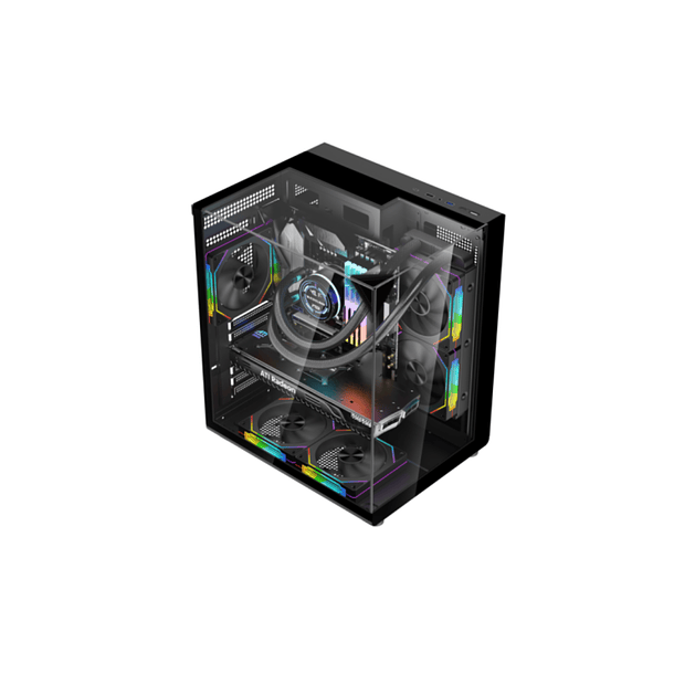 Gabinete NEXUSTECH Prospect Black 4 Ventiladores RGB   2
