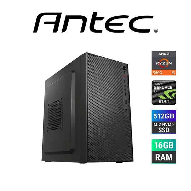 PC Gamer ANTEC | Ryzen 5 5500 + NVIDIA® GeForce GT™ 1030 4GB 1