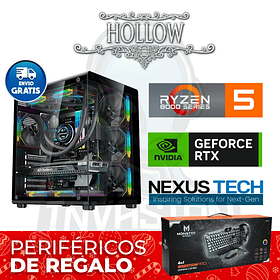 PC Gamer HOLLOW, Ryzen 5 8400F / Ryzen 7 8700F + NVIDIA RTX™ 5060 8GB