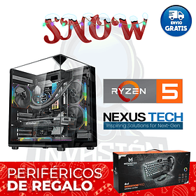 PC Gamer SNOW, AMD Ryzen 5 5500 / 5600 NVIDIA RTX™ 3050 6G /  NVIDIA RTX™ 5050 8G