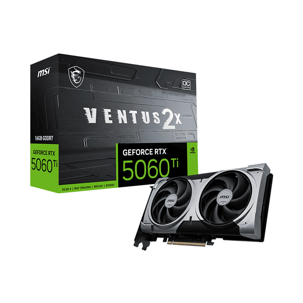Tarjeta Gráfica MSI NVIDIA® GeForce RTX™ 5060 Ti 16GB VENTUS 2X OC PLUS 1
