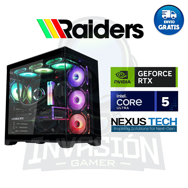 PC Gamer Raiders, intel core ultra 5 245kf + nvidia rtx™ 5070 12gb 1