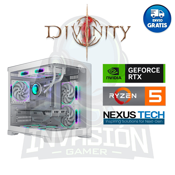 PC Gamer Divinity. Ryzen 5 5600 + nvidia  rtx™ 5050 8gb / nvidia rtx 5060 8gb 1