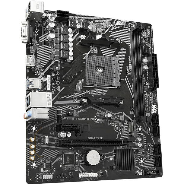 Placa Madre Gigabyte A520M K V2  3
