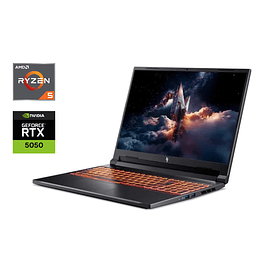 Notebook Acer Nitro V 16 - RTX 5050 | Ryzen 5 240 | 16GB RAM | 16" 180Hz FHD | SSD 512GB M.2