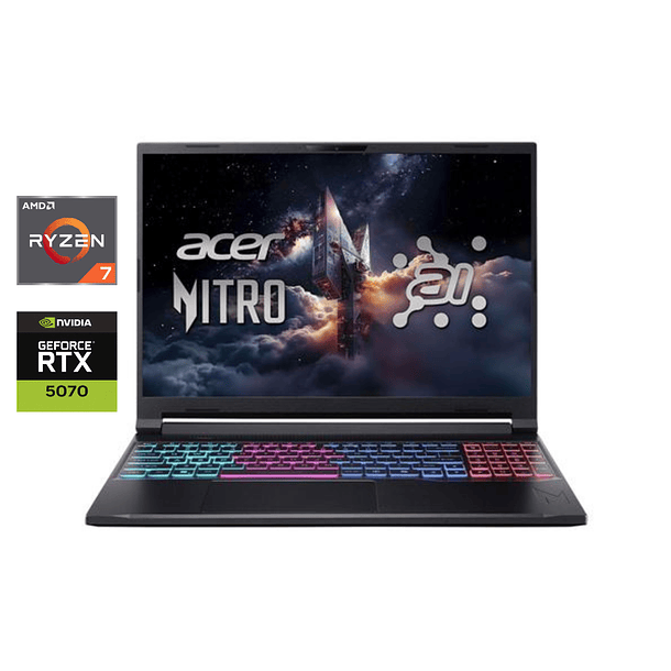 PREVENTA Notebook ACER NITRO V 16 - RTX 5070 | Ryzen 7 260 | 16GB RAM | 16