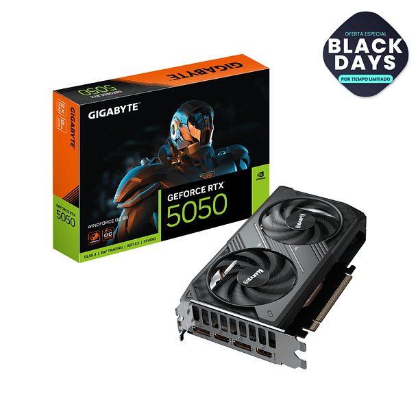 Tarjeta Grafica Nvidia GeForce RTX™ 5050 WINDFORCE OC 8G 1