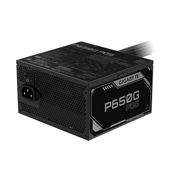 Fuente de poder GIGABYTE P650G PCIE 5.1 650W 80+ GOLD  2