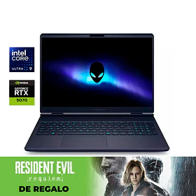Notebook OPEN BOX Alienware 16X Aurora - RTX 5070 | Ultra 9 275HX | 16GB RAM | 16" (2560x1600) 240Hz | SSD 1TB M.2   