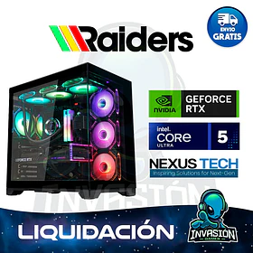PC Gamer Raiders, intel core ultra 5 245kf + nvidia rtx™ 5060 8gb / 5070 12gb