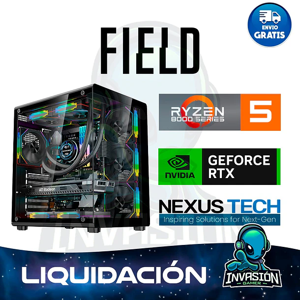 PC Gamer Field, ryzen 5 7500f / ryzen 7 8700f + rtx 5070 12gb 1