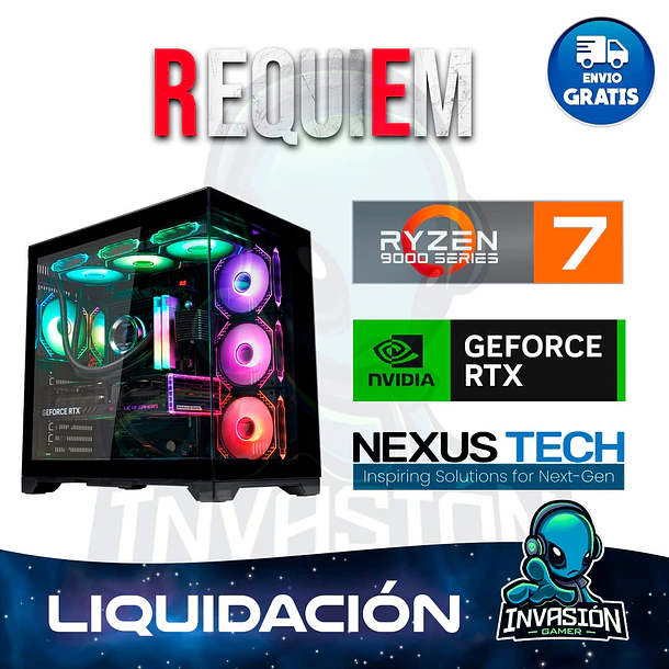 PC Gamer Requiem amd Ryzen 7 9700X + Nvidia rtx 5070 Ti 16gb 1