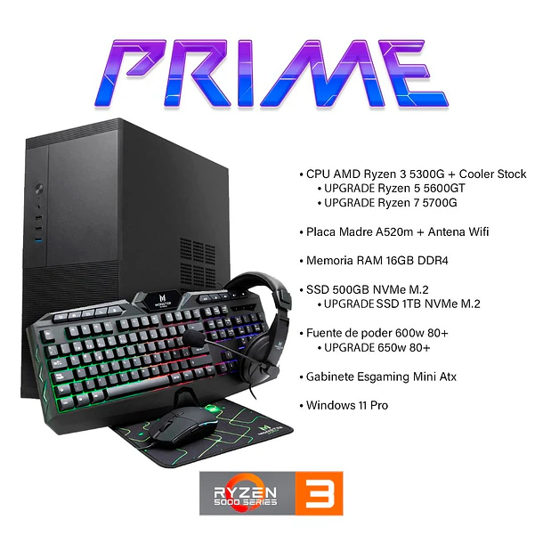 PC Prime, Ryzen 3 5300G + Radeon Vega 6 1