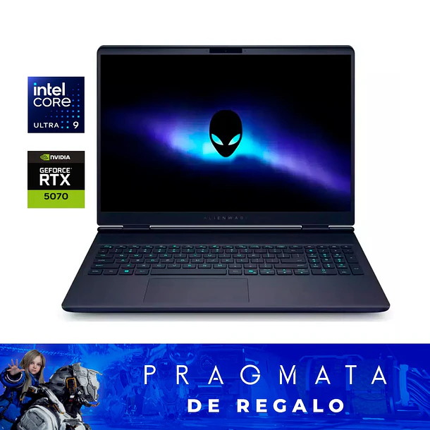 Notebook OPEN BOX Alienware 16X Aurora - RTX 5070 | Ultra 9 275HX | 16GB RAM | 16