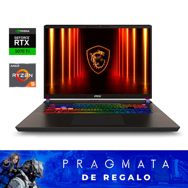 Notebook MSI Vector A16 HX - RTX 5070 TI | Ryzen 9 8940HX | 16GB RAM | 16.0″ QHD 240Hz | SSD 1TB M.2   1