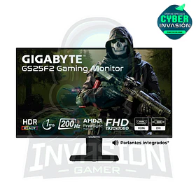 Monitor Gamer Gigabyte GS25F2 - 24.5" IPS | 200Hz | 1ms | FHD | Parlantes incluidos