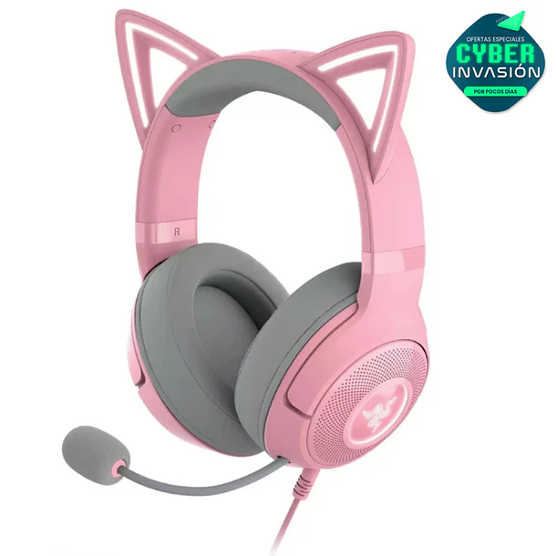 Audifonos Gamer Kraken Kitty V3 X Quartz  1