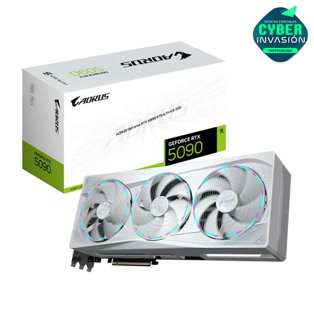 Tarjeta Grafica AORUS Nvidia GeForce RTX™ 5090 STEALTH ICE 32G  1