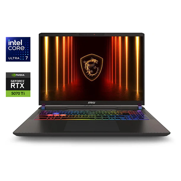 Notebook MSI VECTOR 16 HX AI - RTX 5070 TI 12GB | Ultra 7 255HX | 16GB RAM | 16