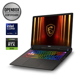 Notebook OPEN BOX MSI Vector 16 HX AI - RTX 5080 16GB | Ultra 9 275HX | 16GB RAM | 16" QHD+ 240hz | SSD 1TB M.2