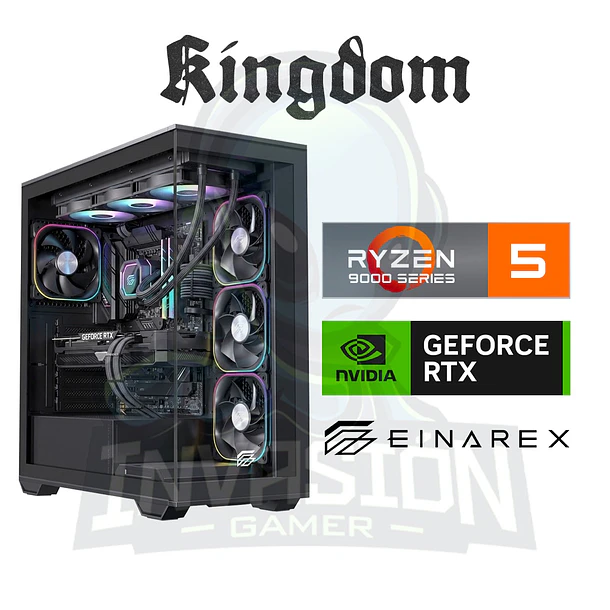 PC Gamer Kingdom, ryzen 5 9600x + nvidia rtx 5070 12gb / rx 9070 xt 16g 1