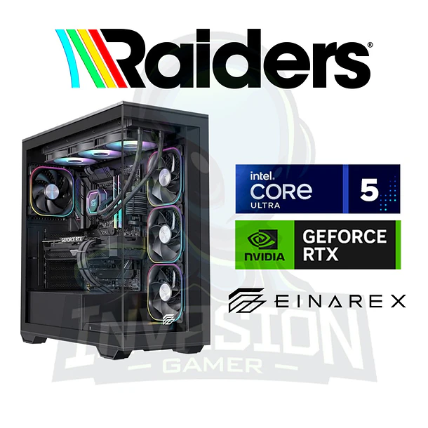 PC Gamer Raiders, intel core ultra 5 245kf + nvidia rtx™ 5060 8gb / 5070 12gb 2