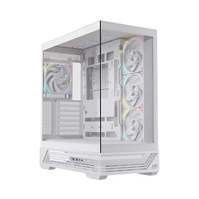 Gabinete Einarex Prisma S800 Mid Tower RGB Black - Blanco