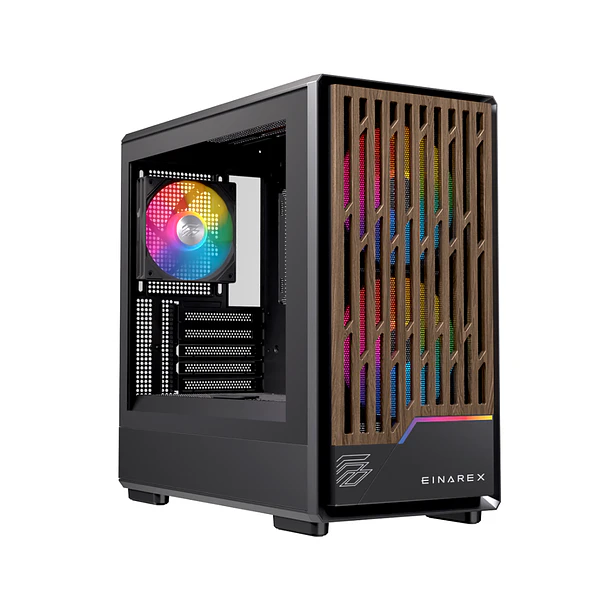 Gabinete Einarex PM400 Black RGB 3 Ventiladores Incluidos 1