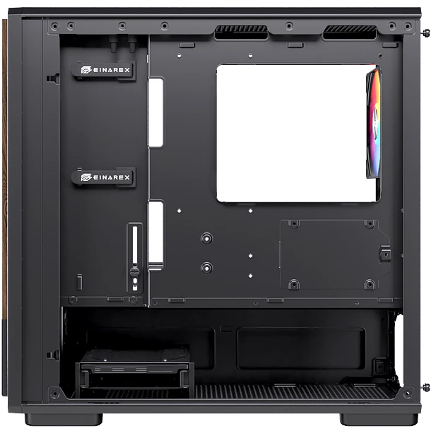 Gabinete Einarex PM400 Black RGB 3 Ventiladores Incluidos 4