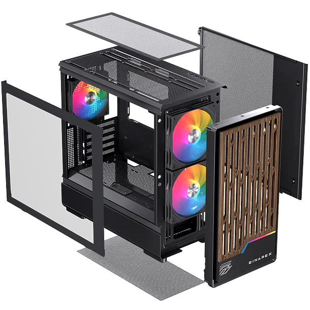 Gabinete Einarex PM400 Black CORE 1 Ventilador Incluido 8