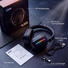Audifono Gamer Royal KLudge HG101 BLACK 7.1 Tri-Mode BT-RF-3.5 4