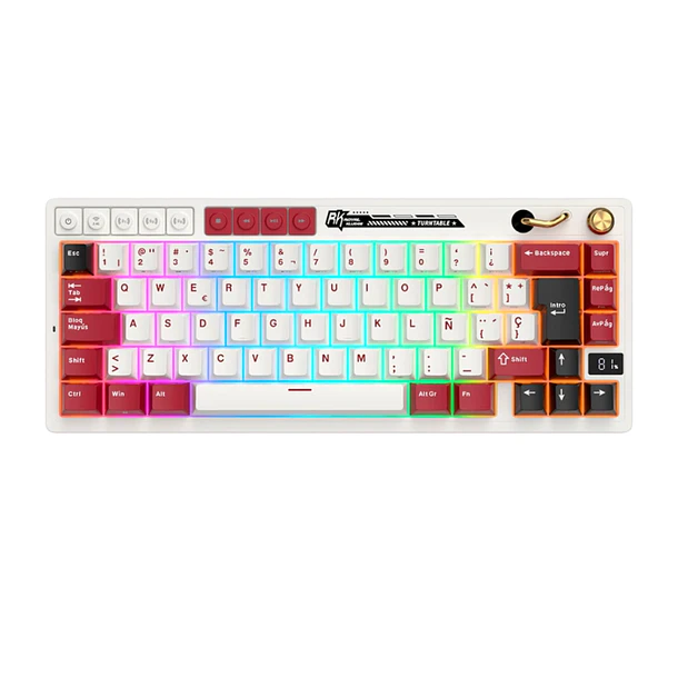 Teclado Mecánico Royal Kludge M65 Famicom 65% RGB Hot-Swap Creamy Switch 1