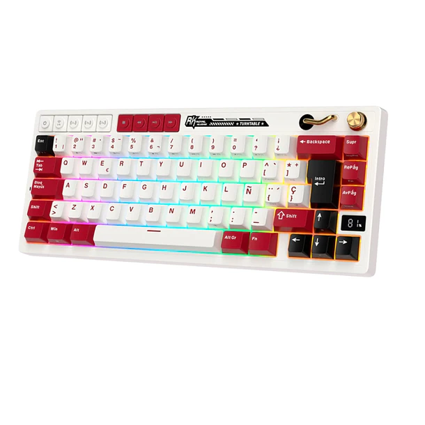 Teclado Mecánico Royal Kludge M65 Famicom 65% RGB Hot-Swap Creamy Switch 2