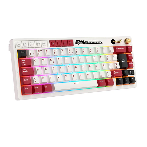 Teclado Mecánico Royal Kludge M65 Famicom 65% RGB Hot-Swap Creamy Switch 3