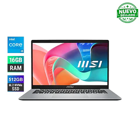 Notebook MSI Modern 14 intel i5-1334U | 16GB | 512GB NVMe | 14" IPS FHD