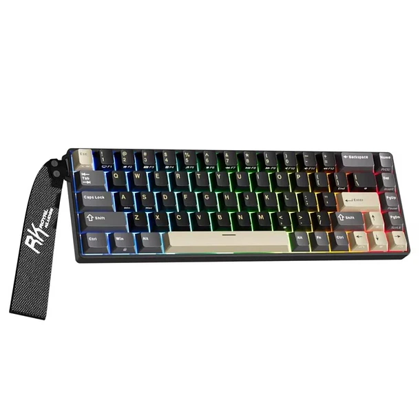 Teclado Mecánico Royal Kludge R68 HE Phantom Mint Switch RGB 1