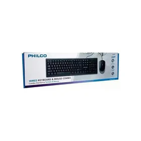 Kit Teclado Mouse Philco K4500 Alámbrico 