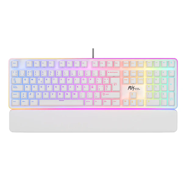 Teclado Gamer Royal Kludge RK918 White Mecanico Brown Switch  1