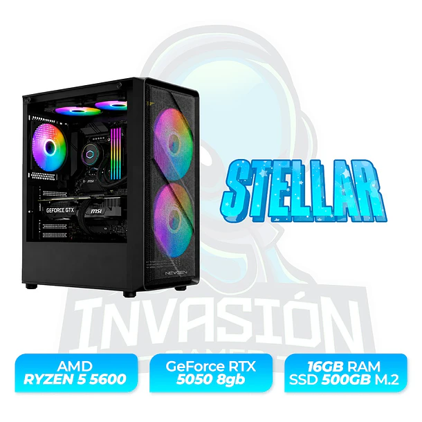PC Gamer Stellar - amd Ryzen 5 5600 | nvidia rtx™ 5050 8g / nvidia rtx™ 5060 8g  2