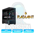 PC Gamer Radiant - amd Ryzen 7 5700X | amd radeon rx 9060 xt 16GB / nvidia rtx™ 5060 ti 16GB 3