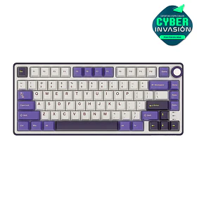 Teclado Mecánico Royal Kludge R75 Blackberry | 75%, RGB, Gasket, Hot-Swap, Switch Silver